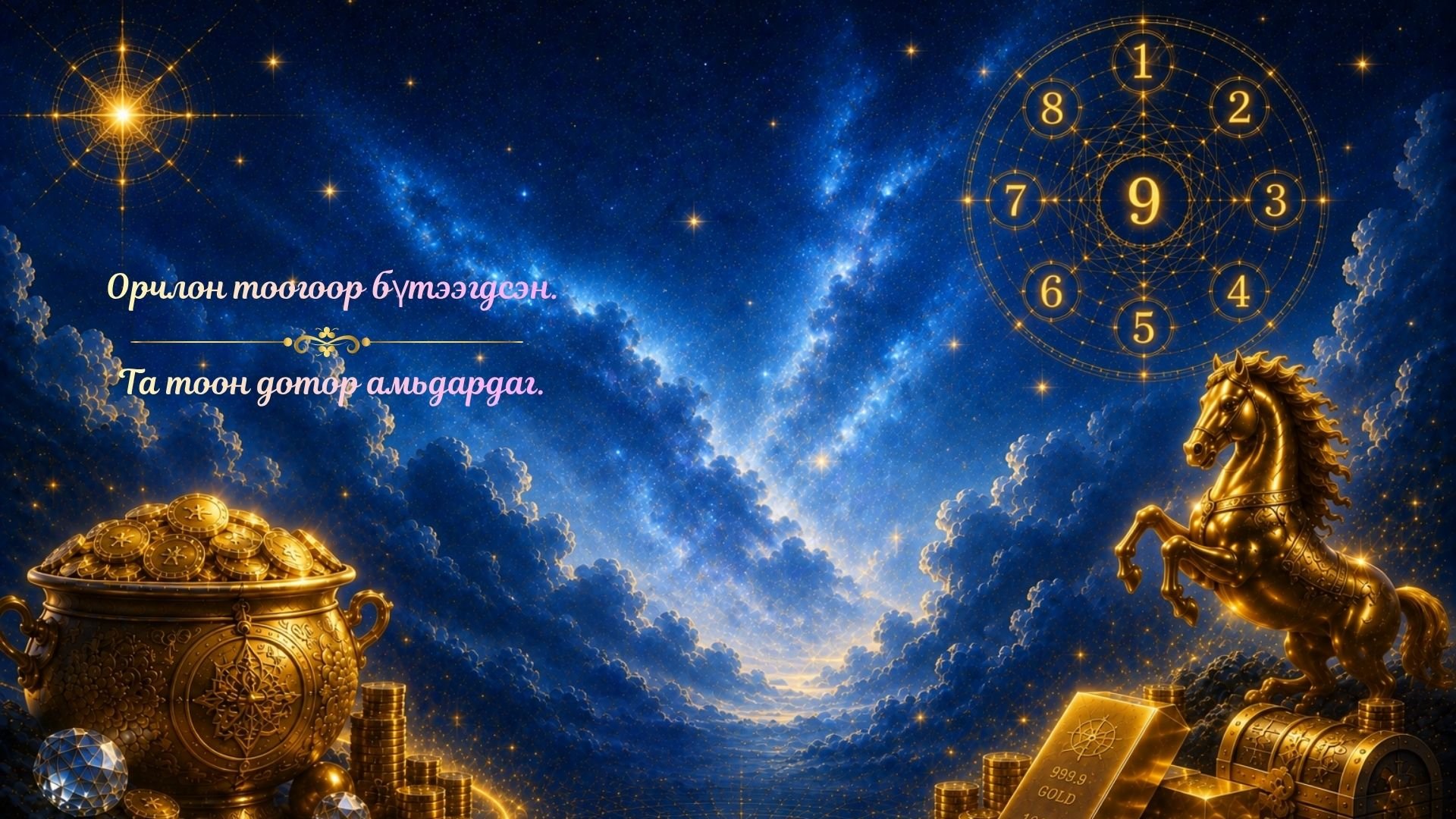 Орчлон тоогоор бүтээгдсэн — тоон ухааны зурган зурхай